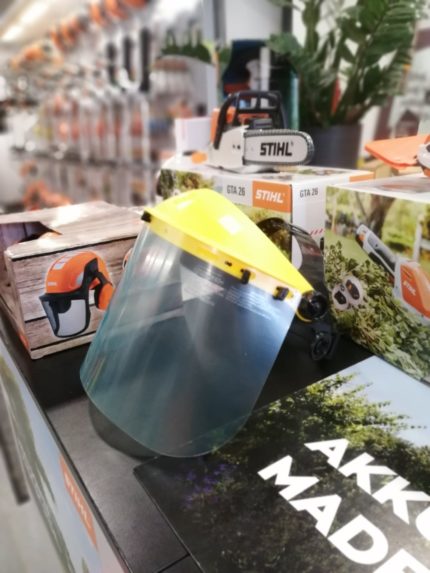 Štít ochranný polykarbonatový trojbodový úchyt